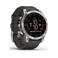 Garmin Epix Premium Active Smartwatch - Slate And Stainless Steel With Black Silicone Band