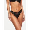 Ann Summers Knickers The Icon Thong - Black, Black, Size 10, Women