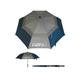 Sun Mountain H2No Dual Canopy Windproof Large Golf Umbrella - 68" (172Cm) Auto-Opening, Fibreglass Frame, Uv Protection - Navy/Grey