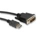 Roline 11.04.5553 Dvi Cable, Dvi Plug-Hdmi Plug, 10M,black