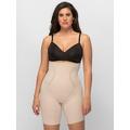 Maidenform Firm Foundations Hi Waist Thigh Slimmer - Latte Brown, Latte, Size S, Women