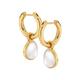 Hot Diamonds X Jac Jossa Calm Mother Of Pearl Earrings, Gold, Women