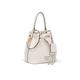 Prada Bucket Bag Saffiano Leather Gold-tone White