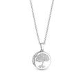 Simply Silver Sterling Silver 925 Embossed Tree Of Love Locket Necklace