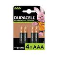 Duracell Aaa Rechargeable750Mah 4 Pack Batteries