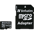 Verbatim (16GB) microSDHC Memory Card (Class 10) with Adaptor