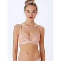 Pretty Polly Non-Wired Triangle Bra - Blush, Blush, Size 34D, Women