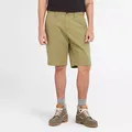 Timberland Squam Lake Stretch Chino Shorts For Men In Dark Green Green, Size 36