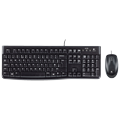 Logitech MK120 Desktop Wired USB Keyboard and Optical Mouse (Black)