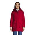 Squall Winter Parka Coat with Hood, Women, size: 14-16, petite, Red, Polyester/Nylon, by Lands' End