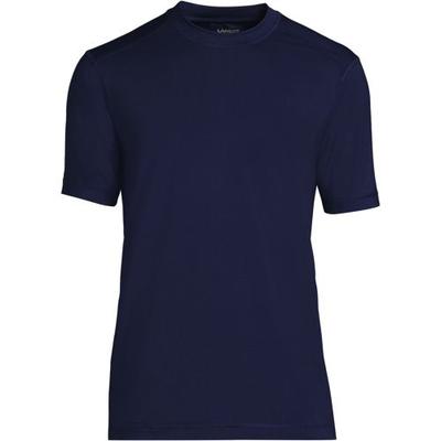 Short Sleeve Rash Vest, Men, size: 38-40, regular, Blue, by Lands' End