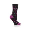 Heat Holders Malaga Core Lite Dots Socks - Black/berry, Multi, Women