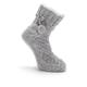 Pour Moi Cosy Cable Knit Slipper Sock - Grey