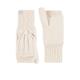 Heat Holders Ash Cable Knit Converter Mittens - Cream