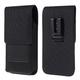 DFV mobile Case Metal Belt Clip Vertical Textile and Leather with Card Holder for Nokia Lumia 830 Gold 4G (Nokia Tesla) Black