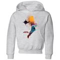 Captain Marvel Nebula Flight Kids' Hoodie - Grey - 5-6 Years - Grey