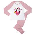 Mickey Mouse XOXO Women's Pyjama Set - Pink White - M - Pink White