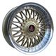 AXE EX10 Alloy Wheels in Gold/Polished Lip Set of 4 - 18x8 Inch ET40 5x108 PCD 73.1mm Centre Bore Gold/Polished Lip, Gold