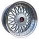 AXE EX10 Alloy Wheels in Silver/Polished Lip Set of 4 - 18x9 Inch ET35 5x105 PCD 73.1mm Centre Bore Silver/Polished Lip, Silver