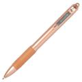 Zebra Z-Grip Rose Gold Retractable Ballpoint Pen 1.0mm Tip 0.4mm Line Rose Gold Barrel Black Ink (Pack 12) - 15060