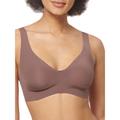 Sloggi Womens ZERO Feel Bralette - Brown Polyamide - Size Medium