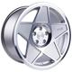 3SDM 0.05 Alloy Wheels in Silver/Cut Set of 4 - 19x9.5 Inch ET35 5x100 PCD 73.1mm Centre Bore Silver/Cut, Silver