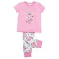 Mini Vanilla Girls' Skinny Fit Floral Cotton Pyjamas - Pink - Size 1-2Y