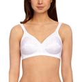 Triumph Womens Doreen + Cotton 01 N Non Wired Full Cup Bra - White - Size 32B UK BACK/CUP