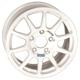 Braid Fullrace Maxlight Wheels in White Set of 4 - 15x7 Inch ET27 4x108 PCD 65.1mm Centre Bore White, White