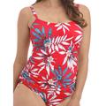 Fantasie Womens Santos Beach Adjustable Side Tankini Top - Red Nylon - Size 32GG