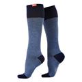 VIM&VIGR Mens - Wide Calf Graduated Compression Socks 30-40 mmhg for Men & Women - Navy Spandex - Size Medium/Large