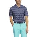 adidas TWO COLOR STRIPE PRIMEGREEN POLO SHIRT crew navy - L