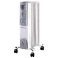 Pro Elec Pell0205-Uk 7 Fin Oil Filled Heater, Uk, 1.5Kw, 240V