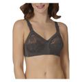 Triumph Womens Doreen Full Cup Bra - Grey Cotton - Size 44D UK BACK/CUP