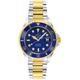 Gv2 Mens Liguria Blue Dial Two Tone Gold/Stainless Steel Bracelet Watch - Silver & Gold - One Size