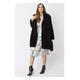 Jayley Womens Oversized Faux Fur Coat - Black - One Size