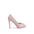 Nine West WoMens 'Cirme' Nude Peep Toe Court Shoes Rubber - Size UK 3