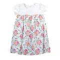 Mini Vanilla Girls' Floral Cotton Summer Night-Dress - Pink - Size 4-5Y