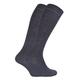 Sock Snob Womens - 2 Pack Ladies Breathable Patterned Knee High Bamboo Socks - Grey - Size 4-6.5 (UK Shoe)