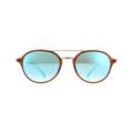 Ray-Ban Unisex Sunglasses 4287 604/B7 Brown Silver Blue Gradient Mirror Metal - One Size