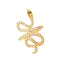Diamond Slither Snake 18K Yellow Gold, Tsavorite & Diamond Ring