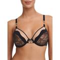 Chantelle Womens Spark Underwired Bra - Black Nylon - Size 36D