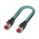 Phoenix Contact Nbc-R4Ac/1,0-94Z/r4Ac Ethernet Cable, Rj45 Plug-Rj45 Plug, 1M