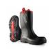 Dunlop - PUROFORT+RUGGED F/Safety Wellington Boot BLACK sz 9 - Black