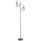 Inspired Lighting - Inspired Clearance - San Marino Floor Lamp In-Line Dimmer 2 Light E14 Tex/Pewter, not led/cfl Compatible