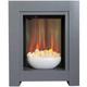 Monet Fireplace Suite in Grey with Electric Fire, 23 Inch - Adam