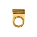 Brass Effect Metal Cylinder Pull Latch, (L)70mm