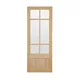 2 Panel 6 Lite Glazed Internal Door, (H)1981mm (W)838mm (T)35mm