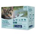 Bozita Chunks in Sauce Pouches 12 x 85g - Multibox Tasty Meat & Fish Menu (4 Varieties)