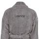 Bathrobe for Women - Grey S/M With Text